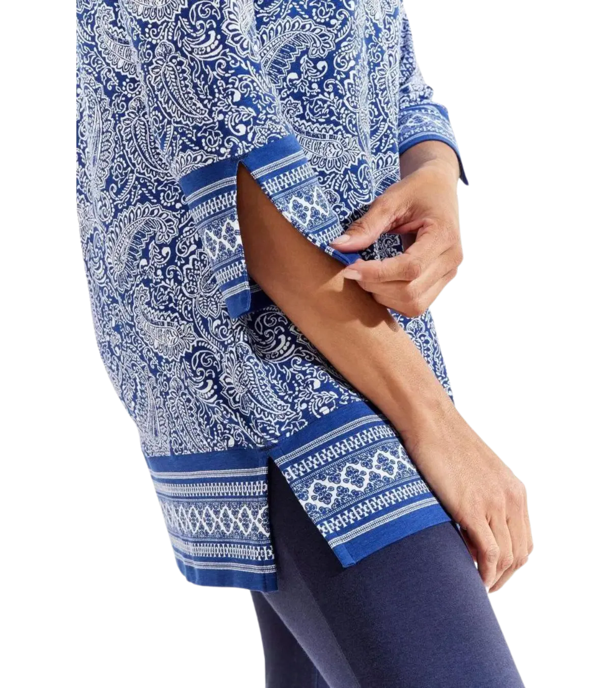 woman wearing a St. Lucia Tunic Top