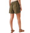 woman wearing faherty Marina Seersucker Shorts