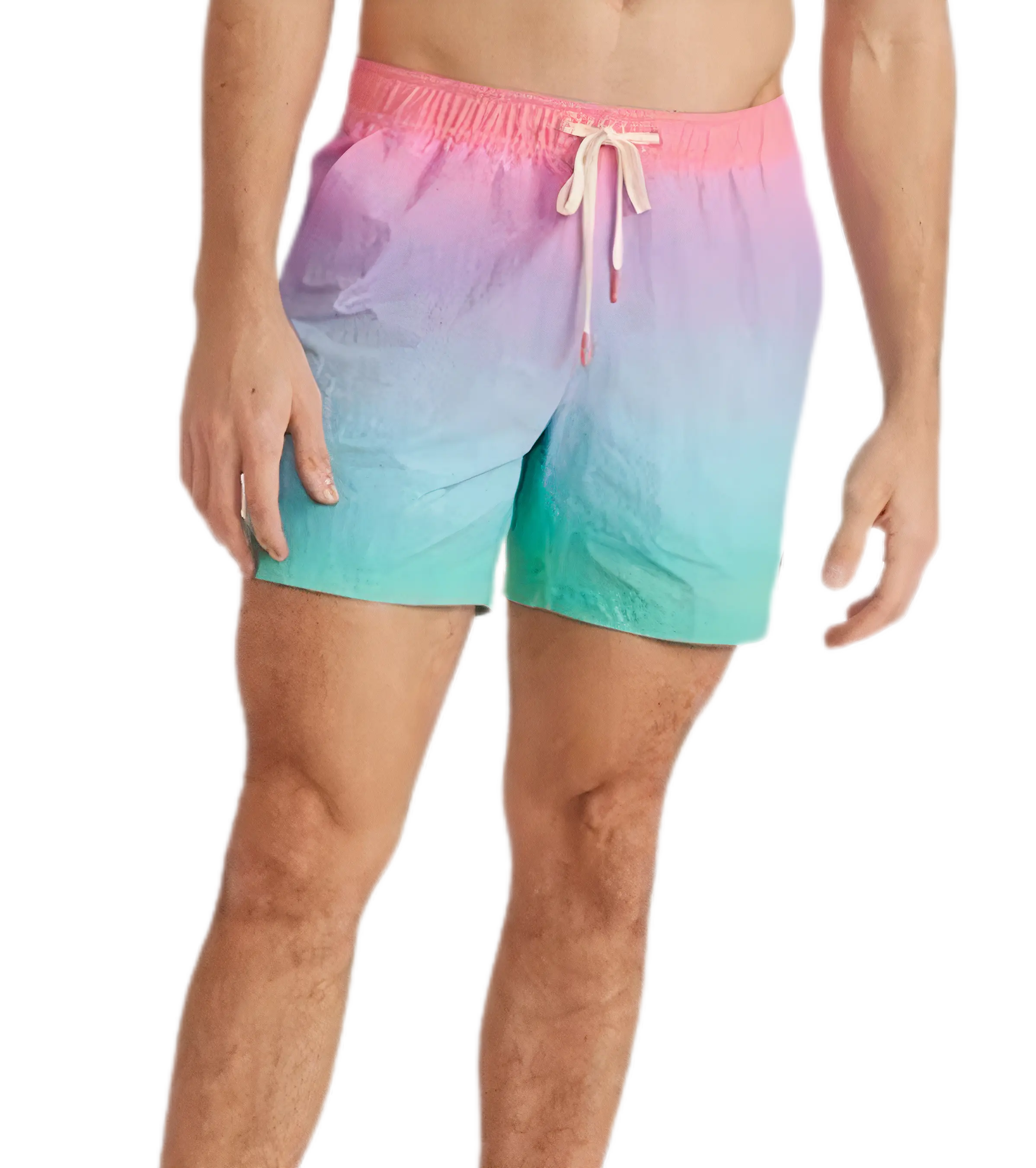 Rainbow swim trunks mens online