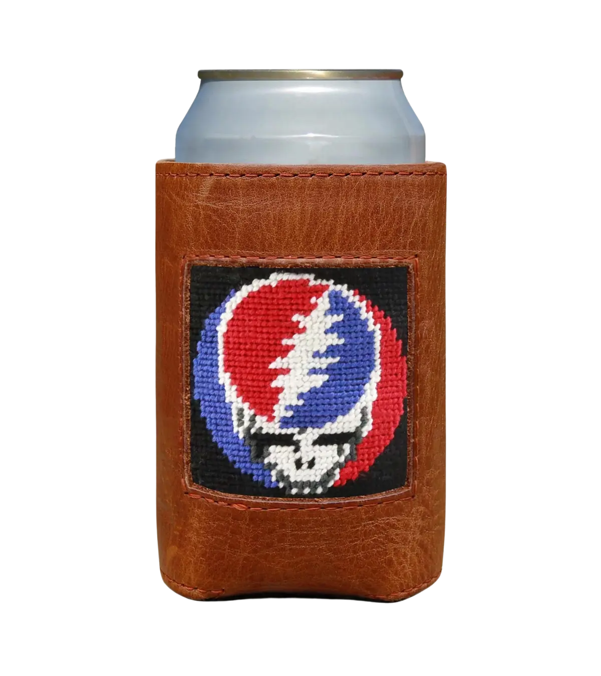 Smathers & Branson, Needlepoint Steal Your Face Can Cooler (Black)