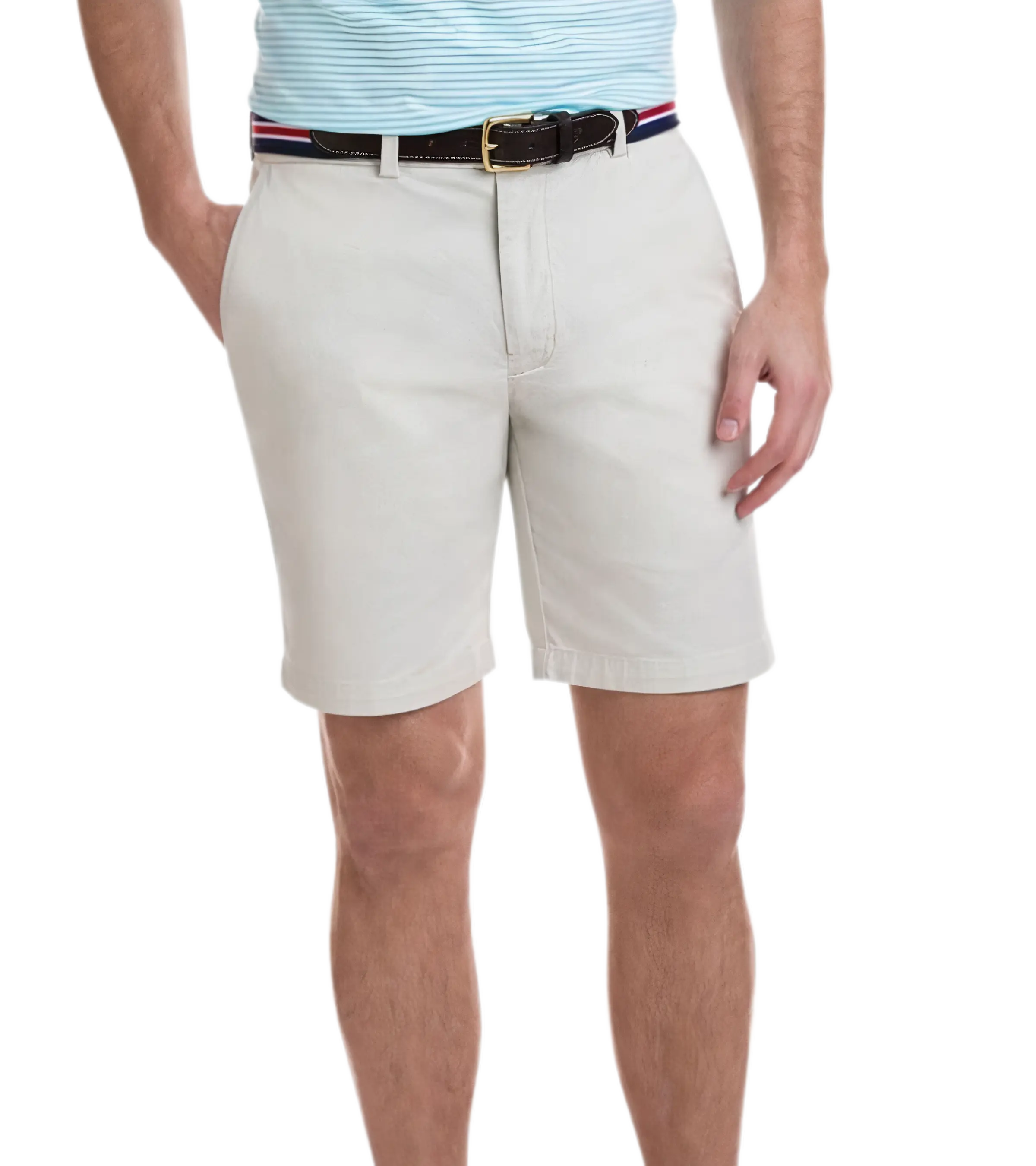 man wearing vineyard vines shorts