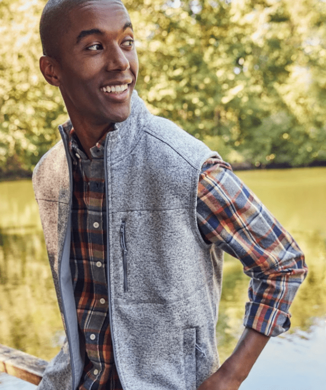 Men's zipper 2025 front sweater vest