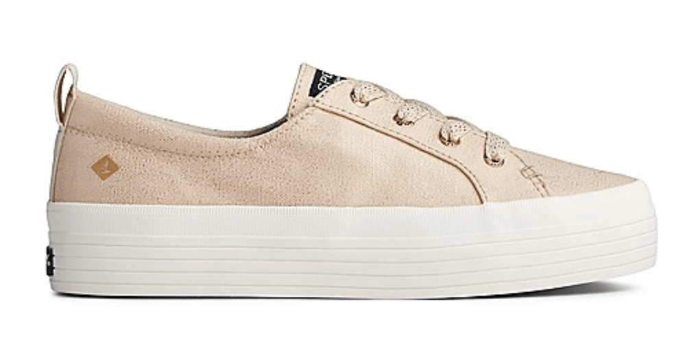 Sperry crest vibe metallic silver sales