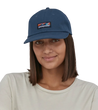 woman wearing a patagonia trad cap