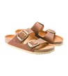 birkenstock big buckle arizona sandal in cognac