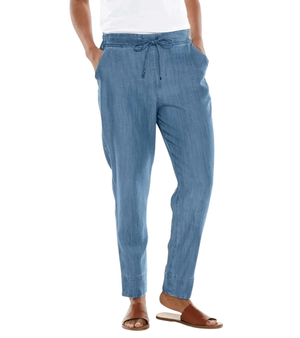 woman wearing Coolibar, Women's Enclave Weekend Pant