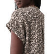 Woman wearing Faherty, Women's Dream Cotton Desmond Top (Nusa Floral)