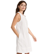 woman wearing a Faherty Isha Eyelet Dress