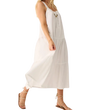 woman wearing a faherty Marina Seersucker Dress