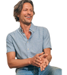 man wearing faherty Short-Sleeve Stretch Playa Shirt