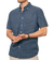man wearing Faherty, Men's Short-Sleeve Stretch Playa Shirt (Midnight Blue)