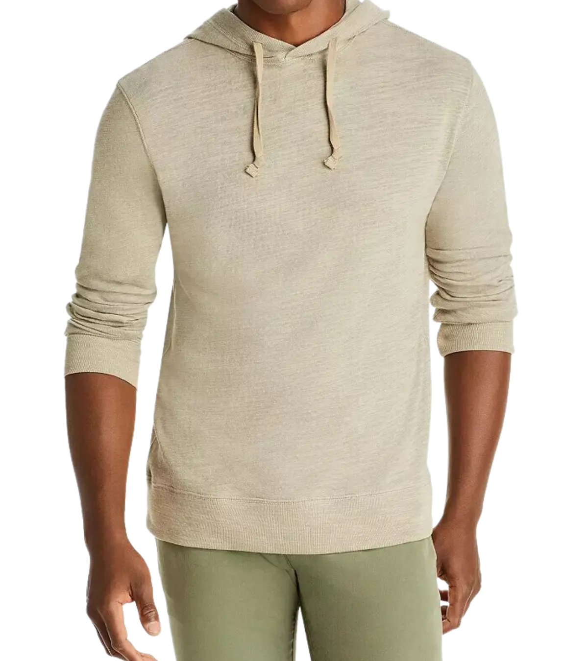 man wearing Faherty, Men's Slub Cotton Hoodie