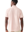 man wearing Faherty, Men's Short-Sleeve Stretch Playa Shirt (Fish Scale Pink)