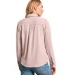 woman wearing a faherty Legend Sweater Shirt