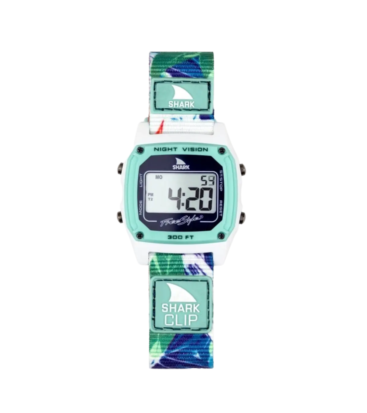 Freestyle, Classic Clip Shark Watch (Aloha Paradise Green)