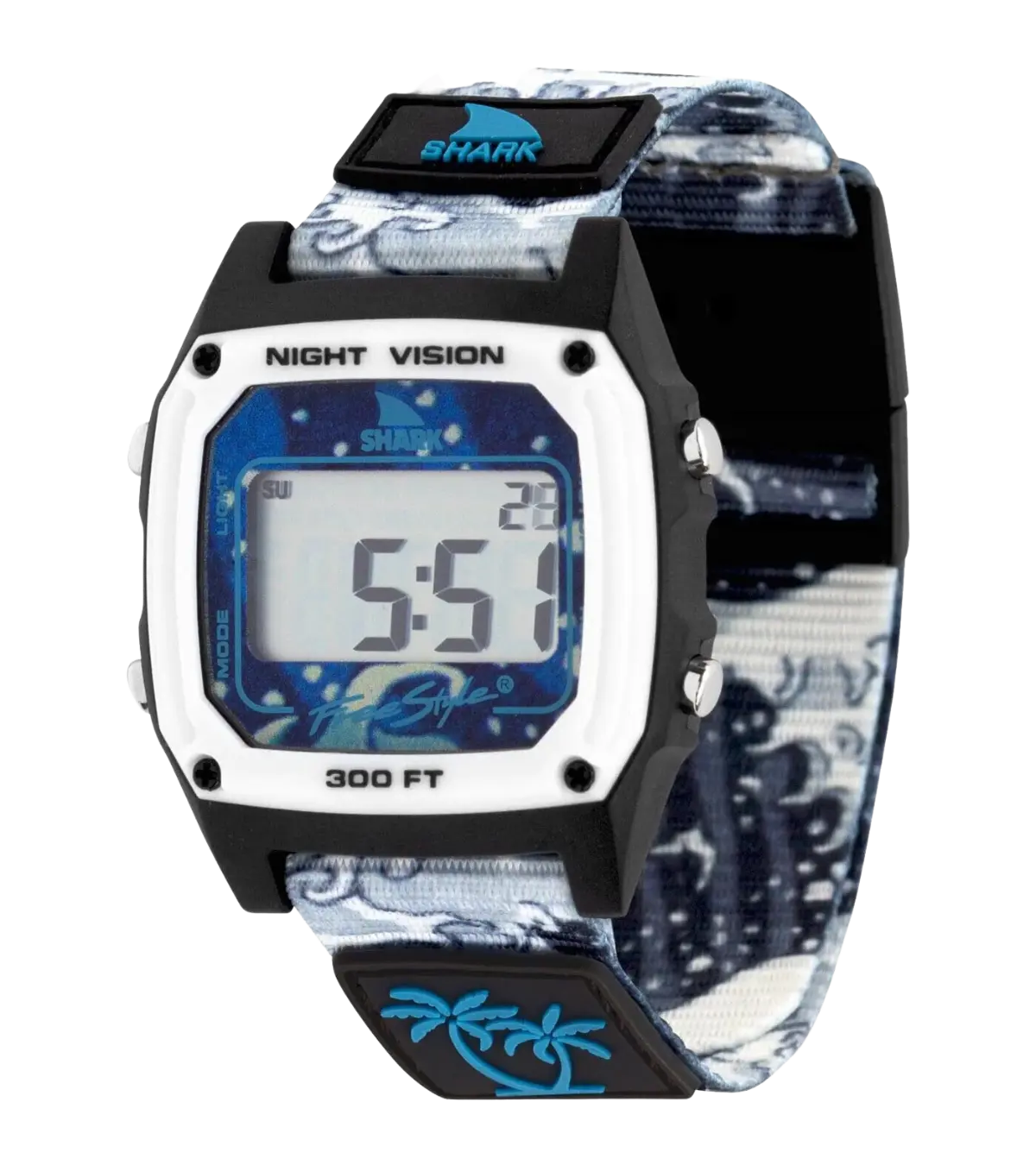 Freestyle, Luke Davis Signature Classic Clip Shark Watch (White Wave)