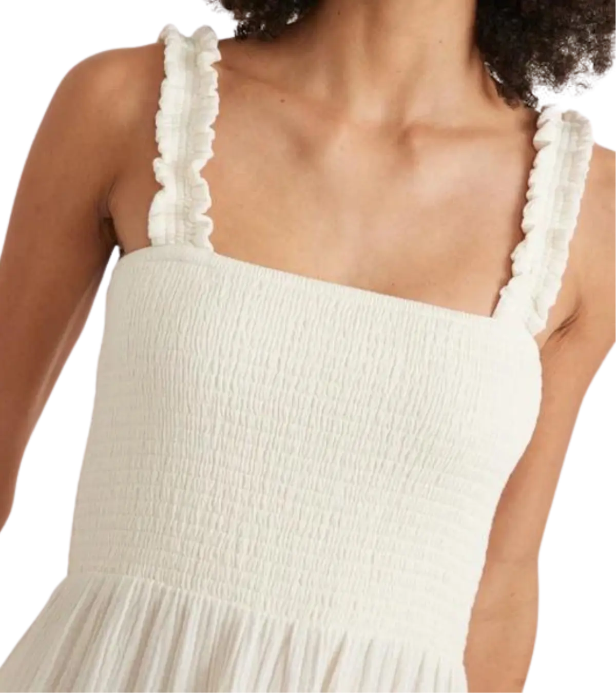 woman wearing a Selene Double Cloth Maxi Dress