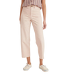 woman wearing Marine Layer, Women's Bridget Slim Wide Leg Crop Pant (Peach Whip)