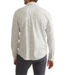 man wearing a marine layer Stretch Selvage Long Sleeve Shirt