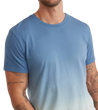 man wearing Marine Layer, Men's Signature Crew Tee (Blue Ombre)