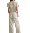 woman wearing a marine layer Lia Wide Leg Jumpsuit