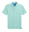 Johnnie-O Michael Striped Jersey Performance Polo in Jungle