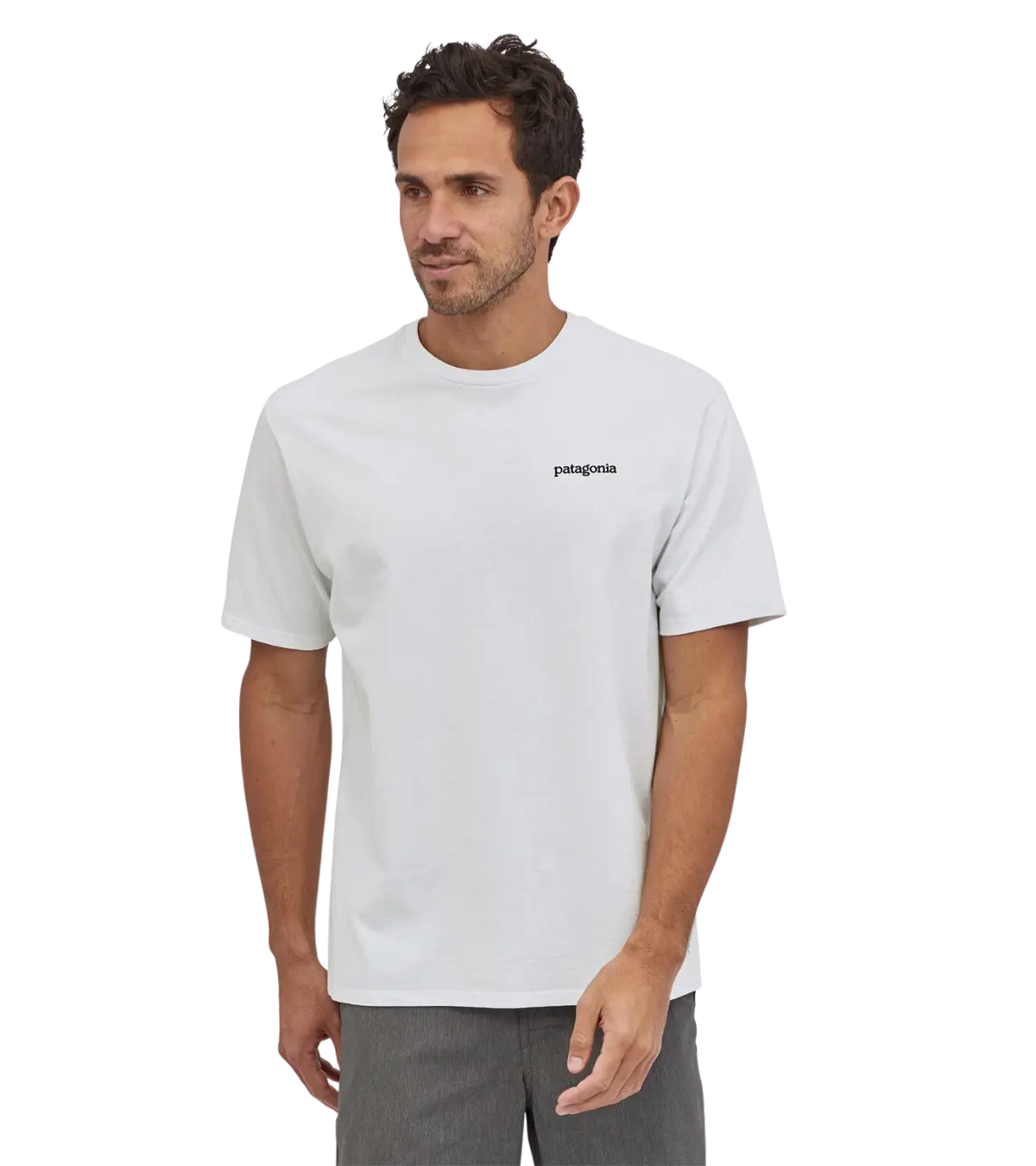 Patagonia, Men's Fitz Roy Horizons Responsibili Tee Shirt (White)