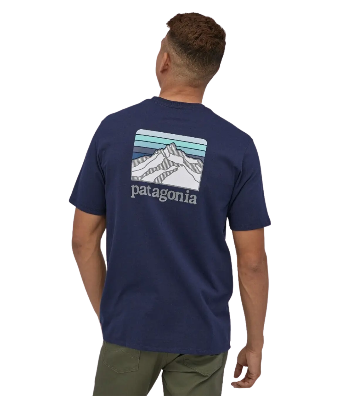 Patagonia, Men's Line Logo Responsibili-Tee Navy
