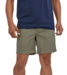 man wearing Patagonia Wavefarer Hybrid Walk Shorts