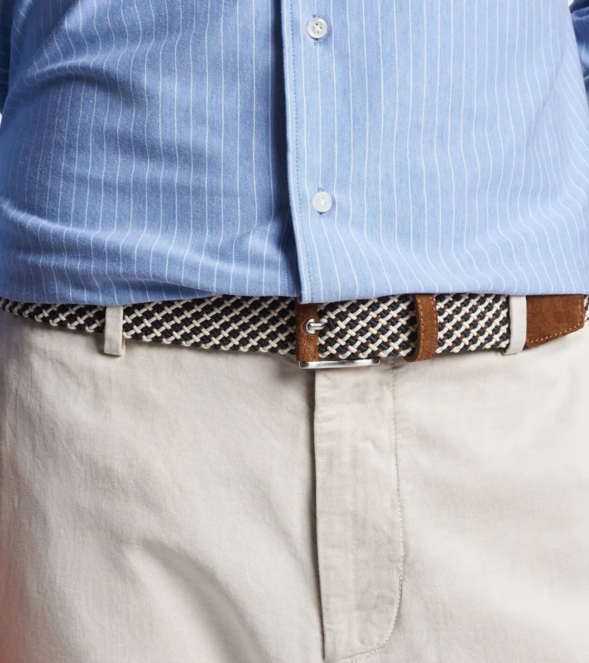 peter millar Crafted Multi-Color Woven Cotton Belt