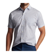 man wearing Peter Millar, Men's Bitters Boulevard Cotton-Stretch Sport Shirt (Moonflower)