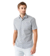 man wearing Peter Millar, Men's Screwdriver Sunday Cotton-Stretch Sport Shirt (Twilight Blue)