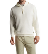 man wearing a peter millar Hickory Henley Hoodie Sweater