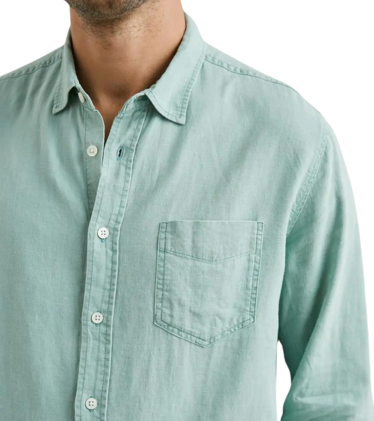 man wearing a rails Mykonos Shirt