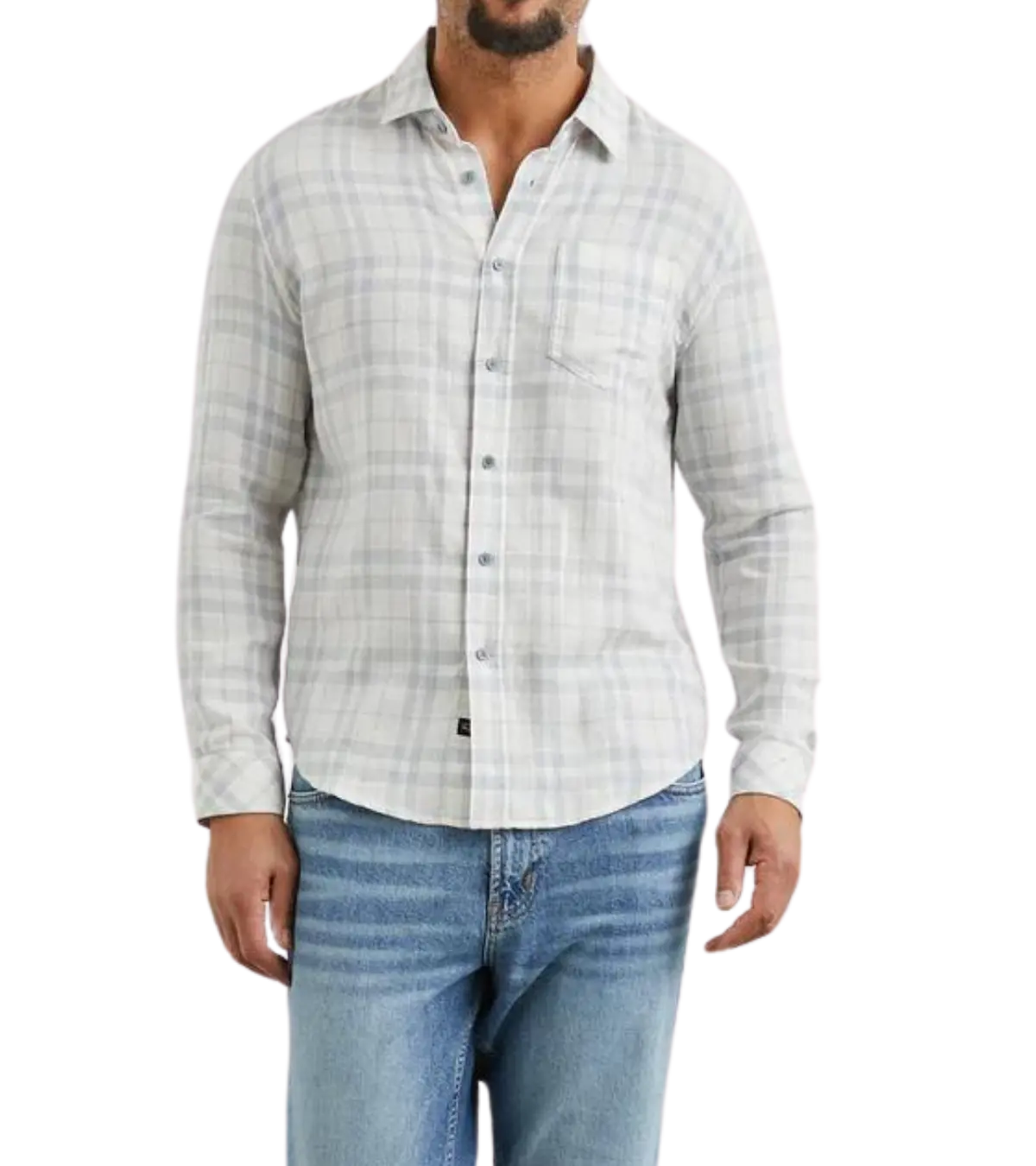 Man wearing a Rails Wyatt Shirt