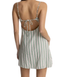 woman wearing a rhythm Seascape Stripe Mini Dress