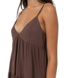 Woman wearing a Rhythm Classic Tiered Mini Dress
