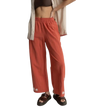 Woman wearing a pair of rhythm Floral Wide Leg Pant