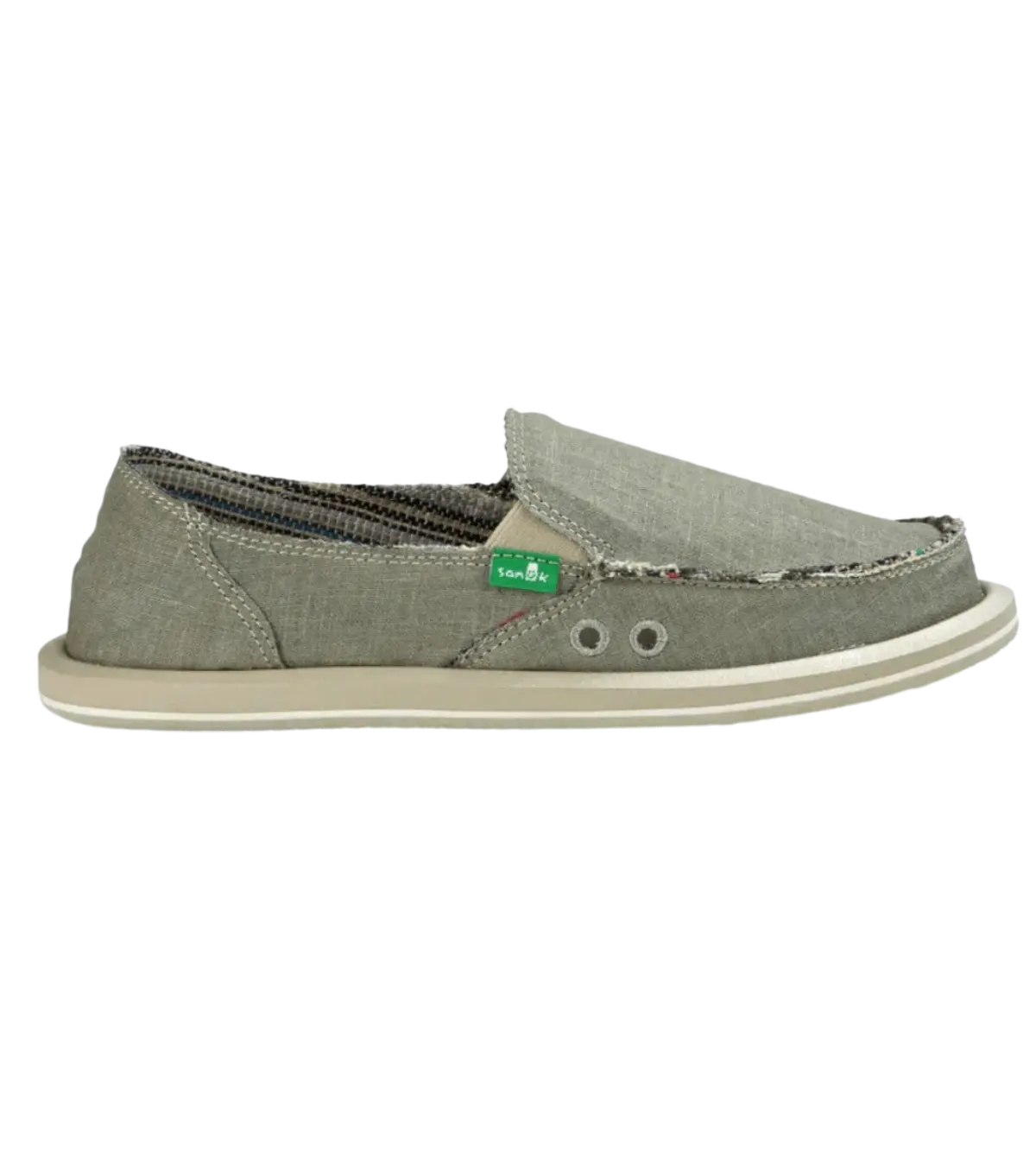 Womens sanuk donna hemp top slip on casual shoe