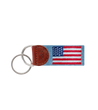 Smathers & Branson, American Flag Needlepoint Key Fob (Antique Blue)