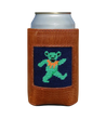 Smathers & Branson, Needlepoint Dancing Bear Can Cooler (Navy)