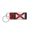 Smathers & Branson, Florida Flag Needlepoint Key Fob (Navy)