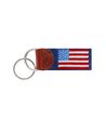 Smathers & Branson, American Flag Needlepoint Key Fob (Navy)
