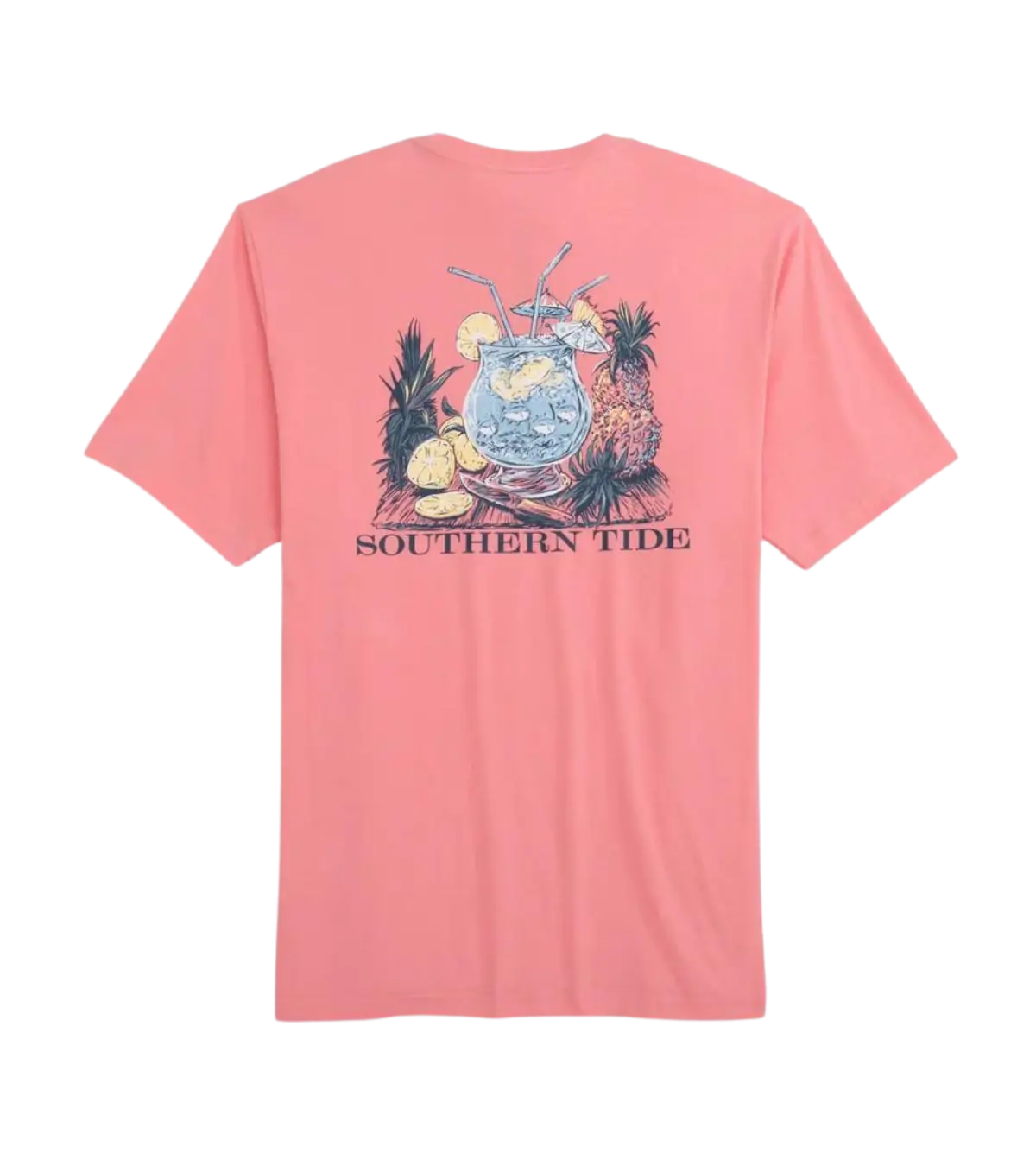 southern tide mens Pink Punch Short Sleeve Tee