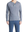 man wearing a vince Linen Long-Sleeve Henley
