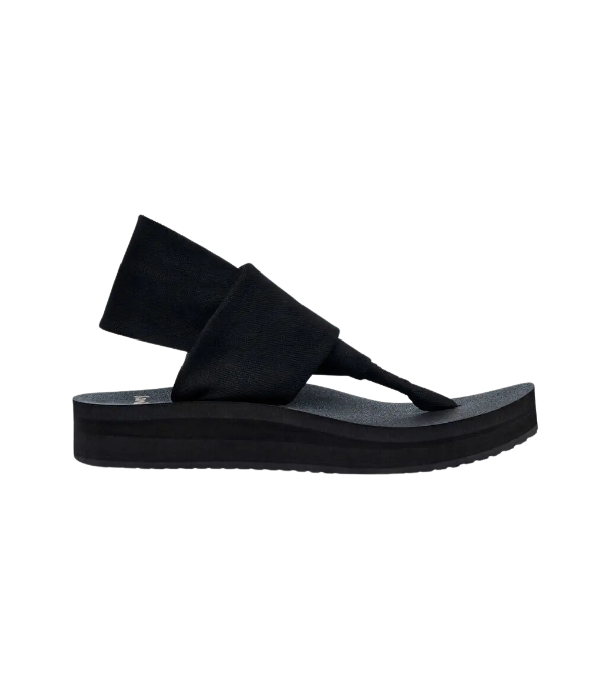 Sanuk, Women's Sling ST Midform Sandal (Black)