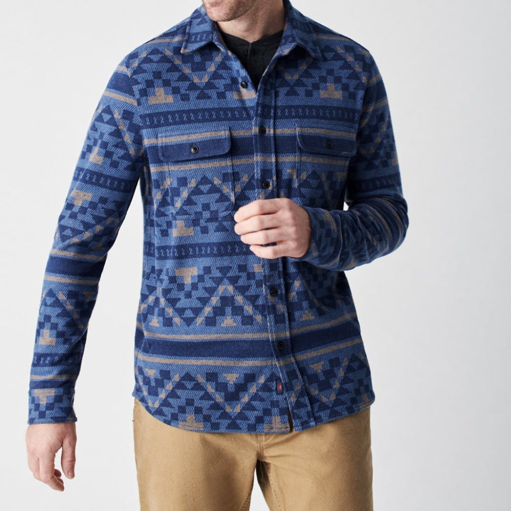 Faherty sweater shirt blue faherty flannel shirt mens