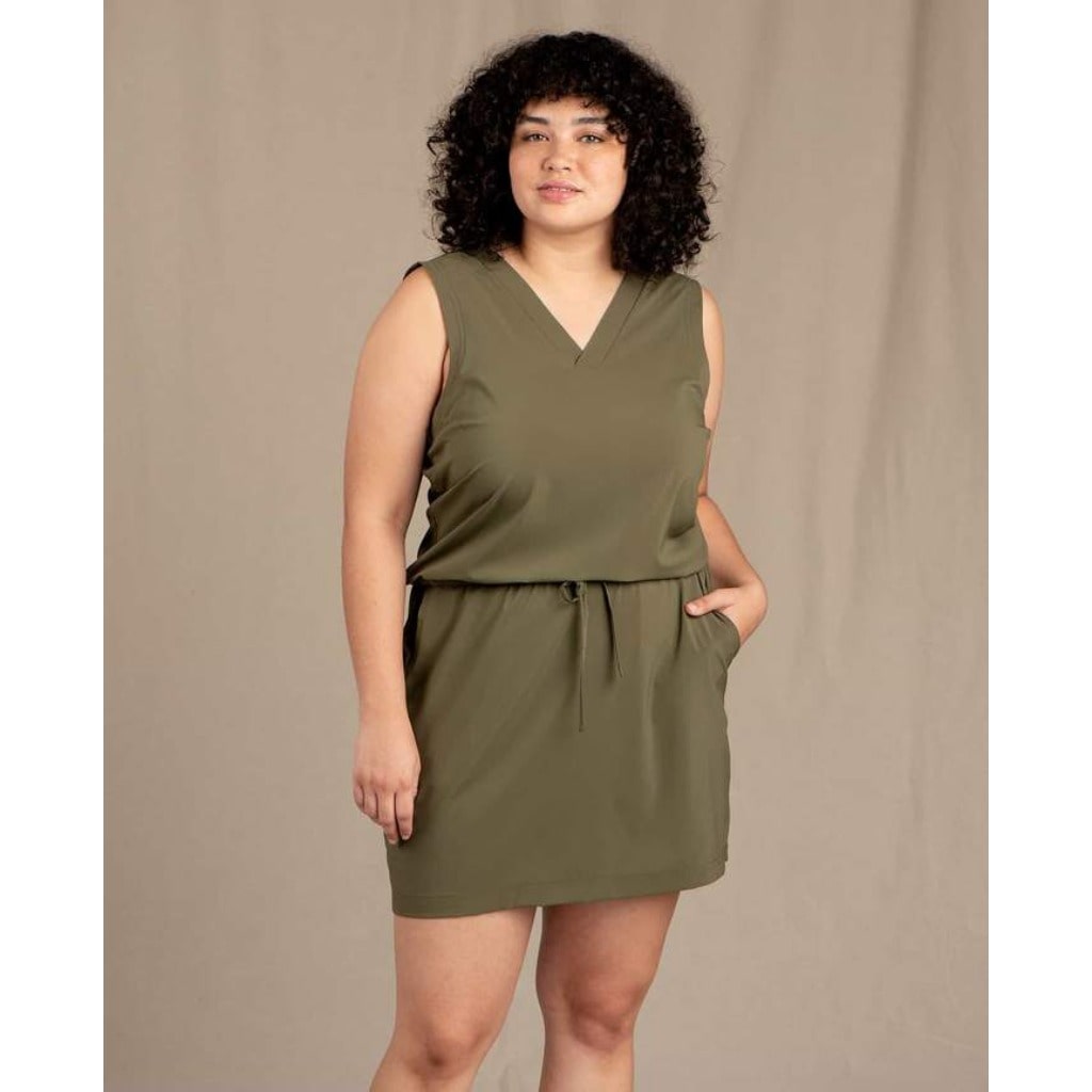 sunkissed liv dress olive green toad and co global pursuit