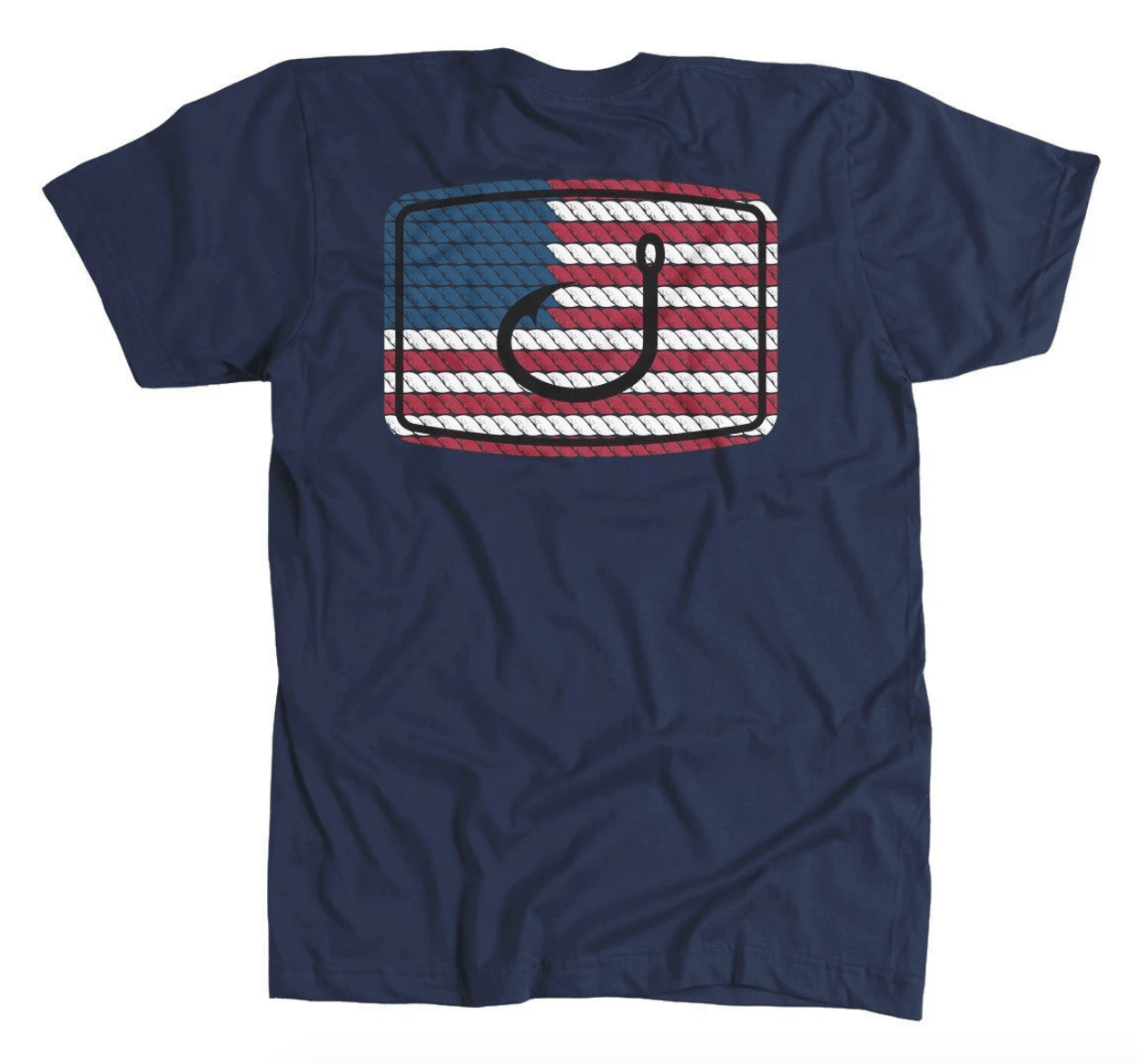 Avid Men's Tee Shirt Small Avid, Men's American Anthem Tee (Navy)
