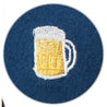 Castaway Men's Shorts Beer Mug Embroidered Twill Short (Navy)